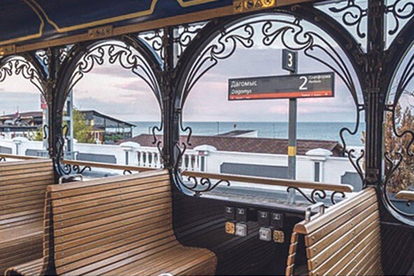 Туристический поезд Сочи открытый вагон