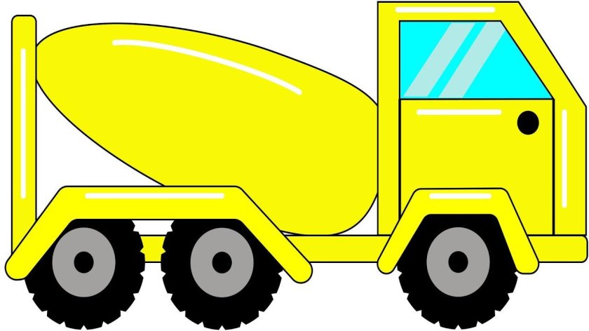 Бетономешалка раскраска