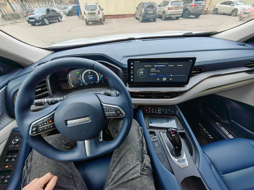 Haval f7 синий салон