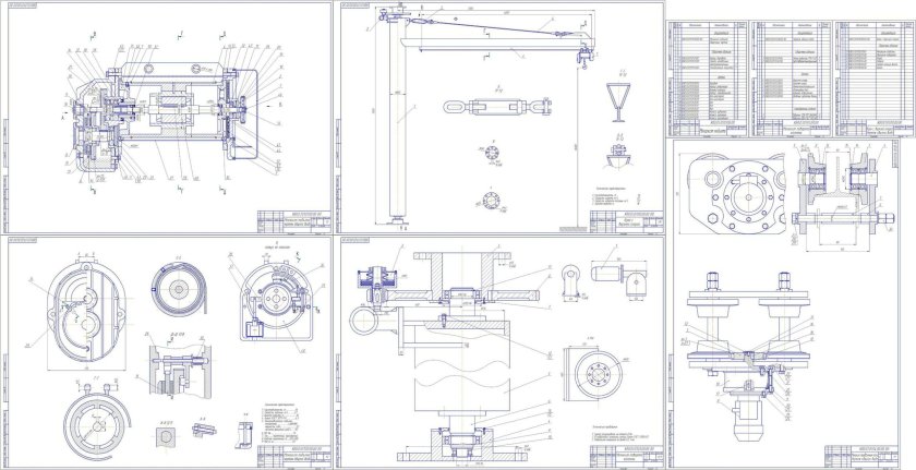 Узел поворота консольного крана чертеж