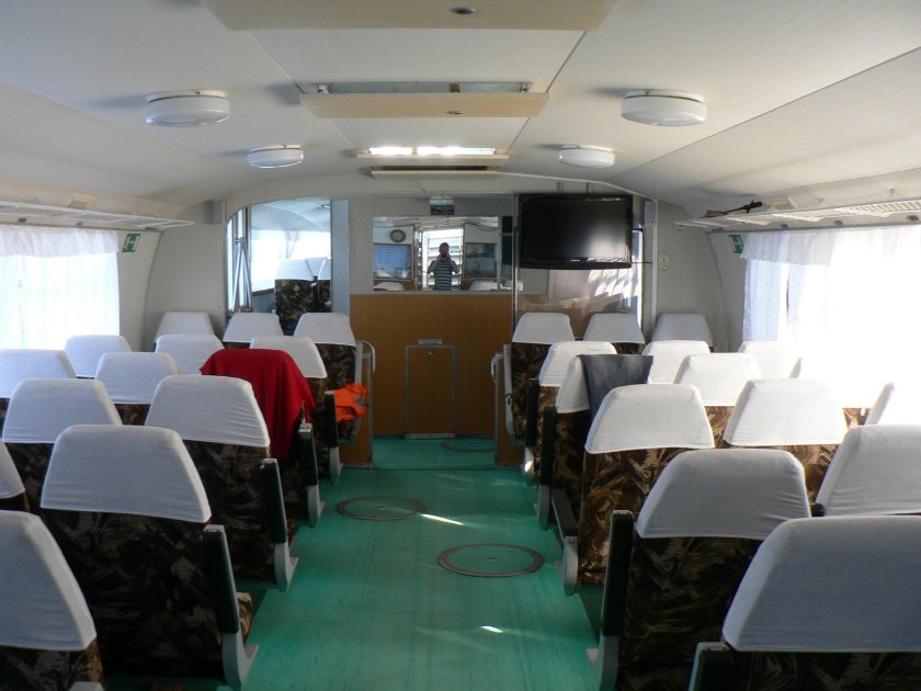 Теплоход Метеор внутри