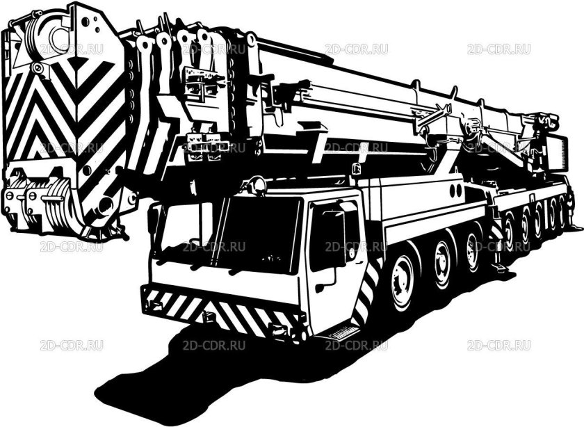 Кран Либхер раскраска