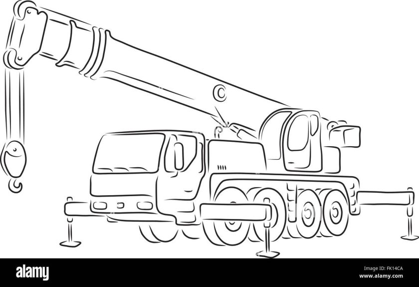 Автокран эскиз