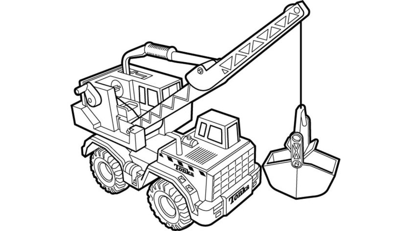 Раскраска строительная техника