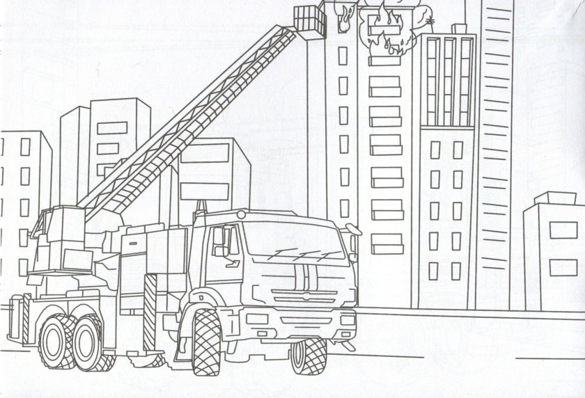 Раскраска строительная техника