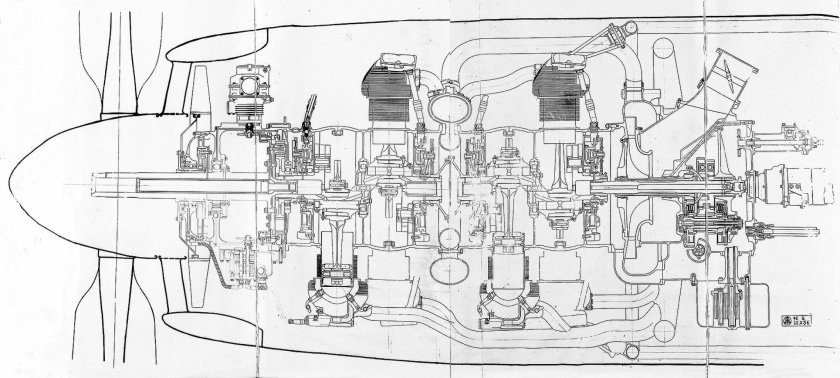 Двигатель Nakajima Sakae 12 чертеж