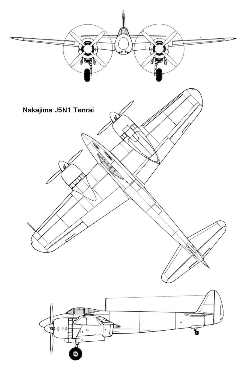 Nakajima j5n Tenrai