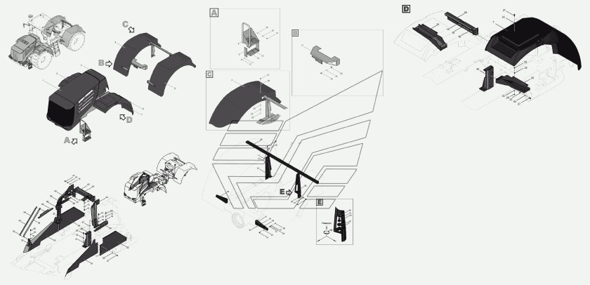 Скоба замка капота Кировец к744 р2