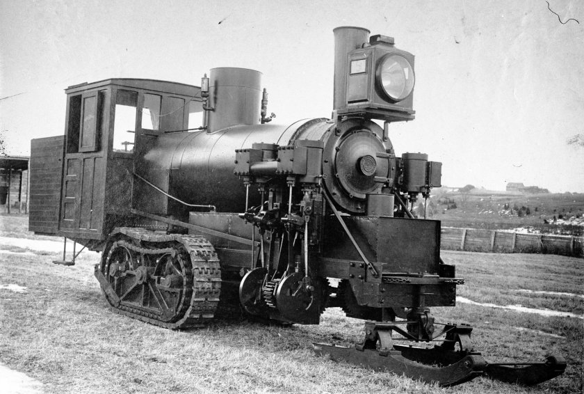 Гусеничный трактор Lombard Steam log Hauler (1901 год)
