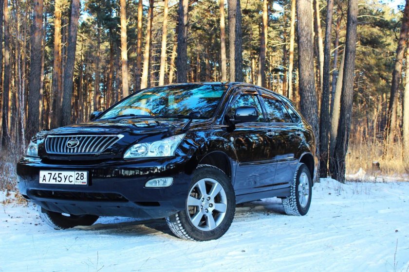 Тойота Харриер черный