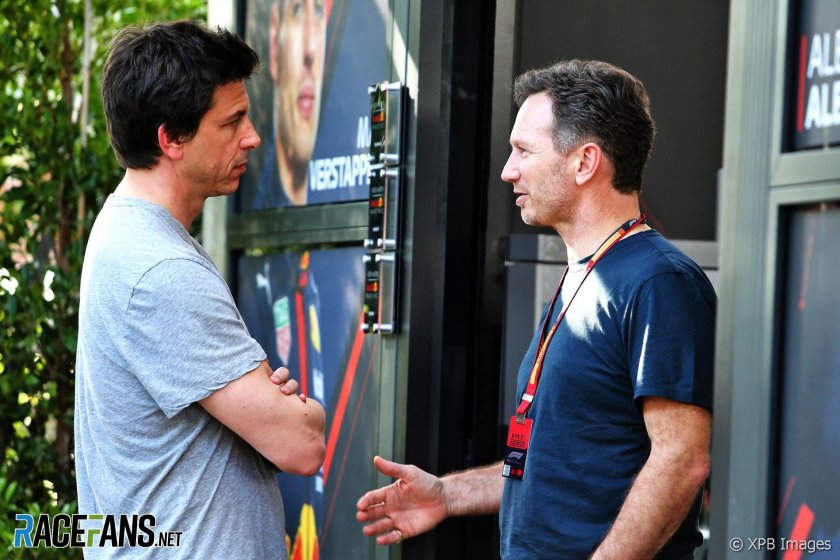 Тото Вольфф и Кристиан Хорнер