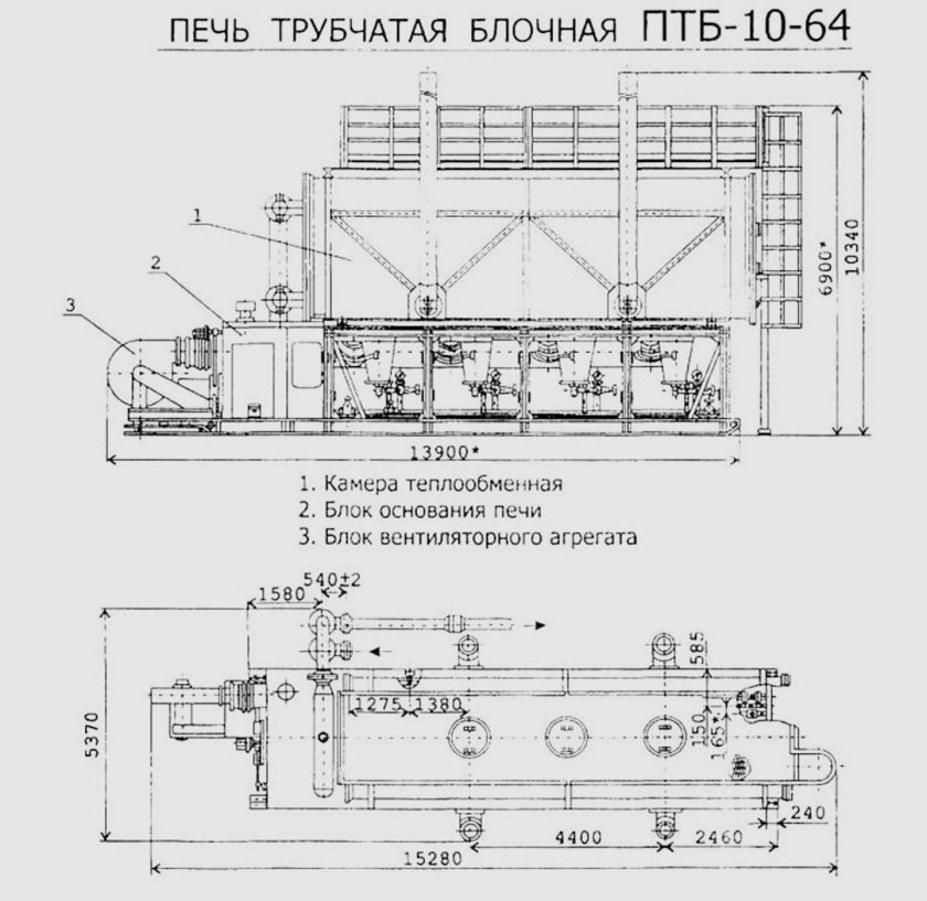 Печь трубчатая блочная ПТБ-10э