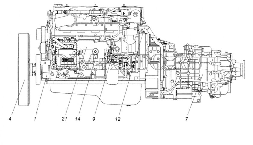 Двигатель КАМАЗ 65115 евро 3