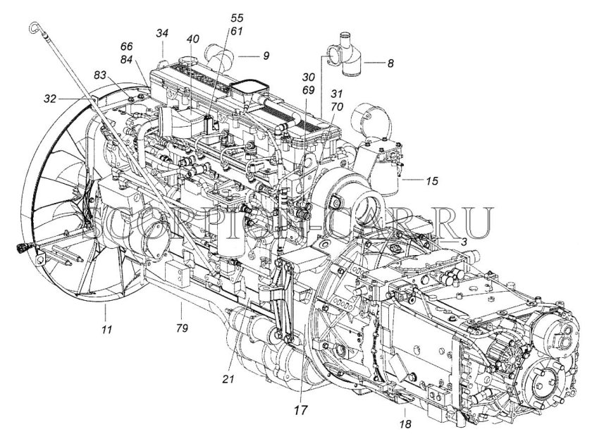 Двигатель КАМАЗ 6520 евро 4
