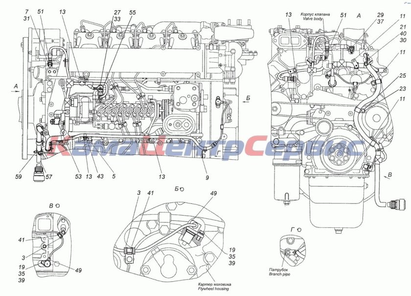Датчик коленвала КАМАЗ 65115 евро 4