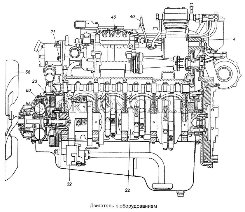 Двигатель КАМАЗ 740.13-260