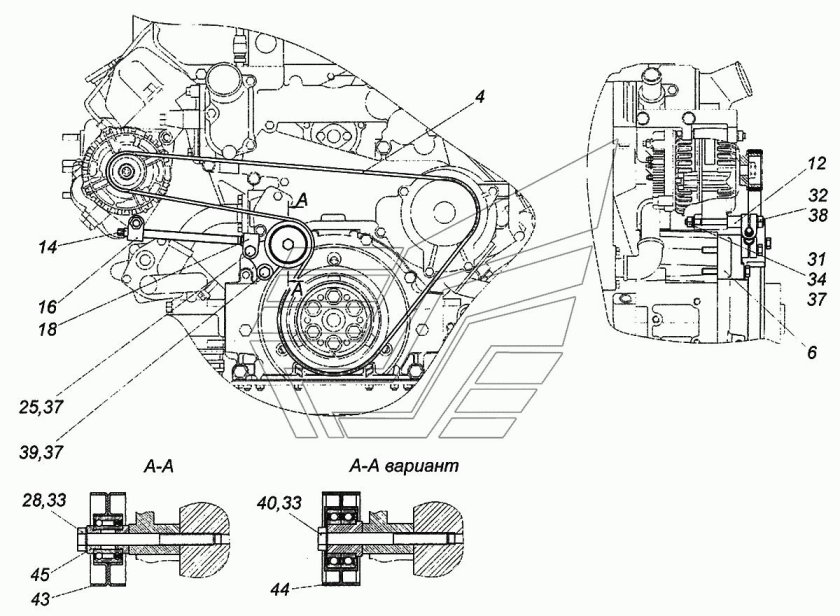 Приводной ремень КАМАЗ 740 евро