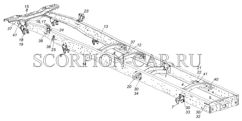 Рама 65115-2800010 КАМАЗ