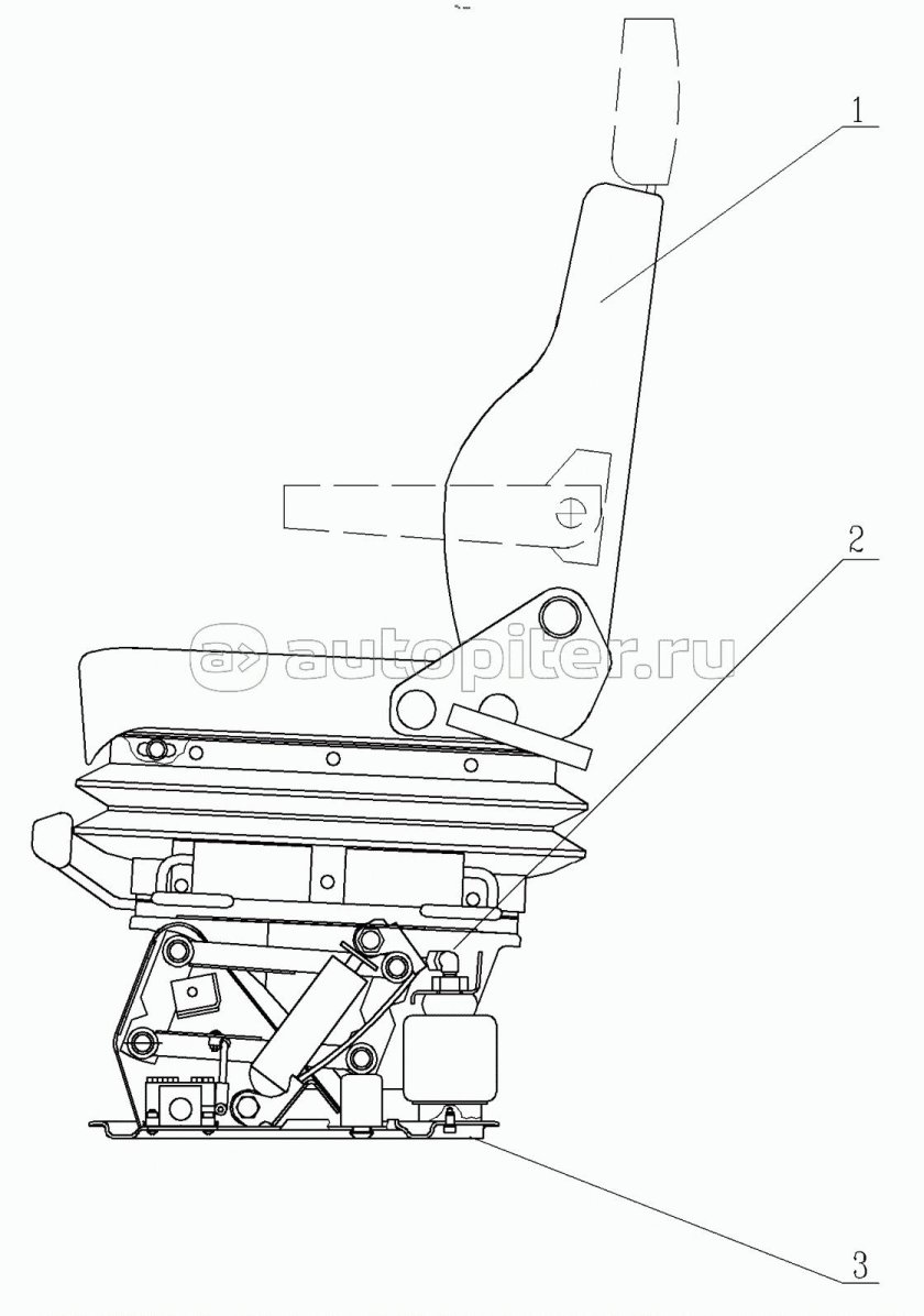Сиденье водительское ЛИАЗ 5256 Pilot