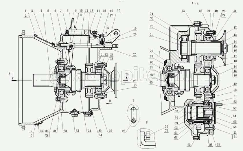МОАЗ-40484 чертеж