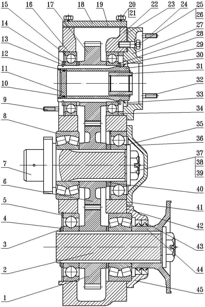 Вал приводной насоса МОАЗ