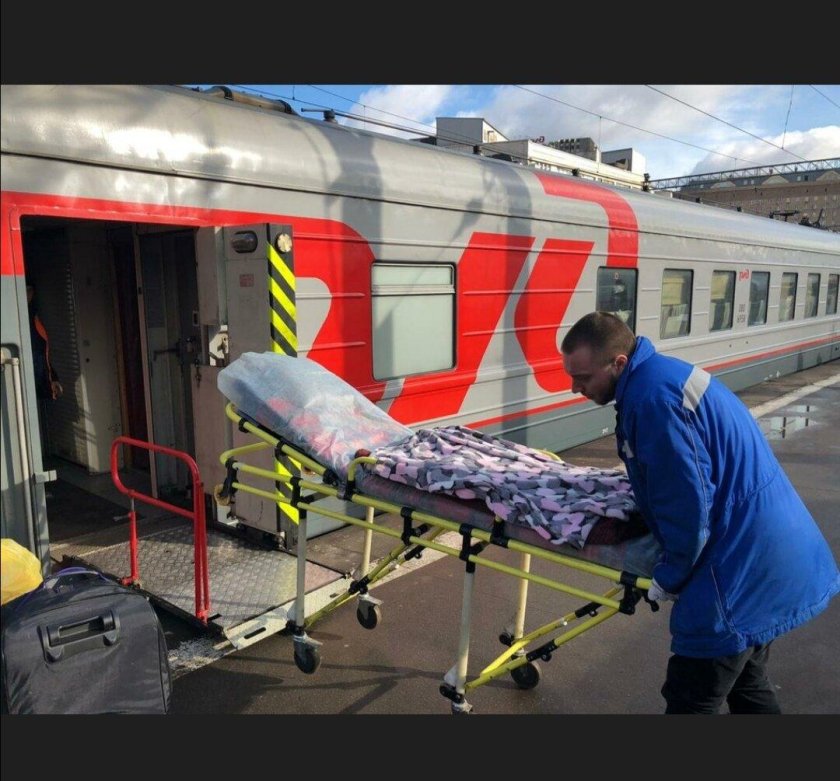 Вагон для инвалидов лежачих больных