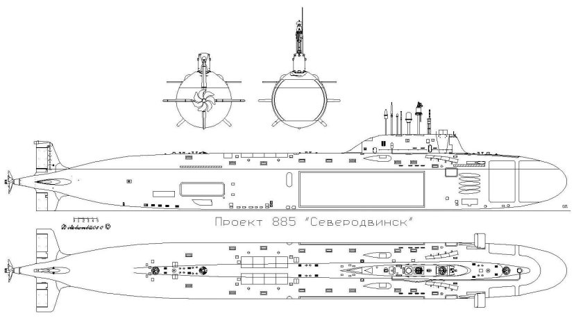 Подводные лодки проекта 885 ясень 885м ясень-м
