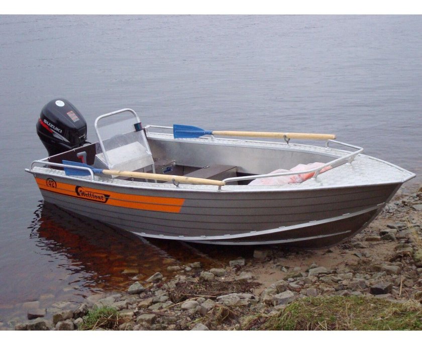 Алюминиевая лодка Wellboat-42 next