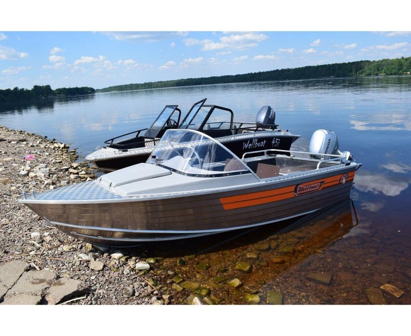 Алюминиевая лодка Wellboat-42