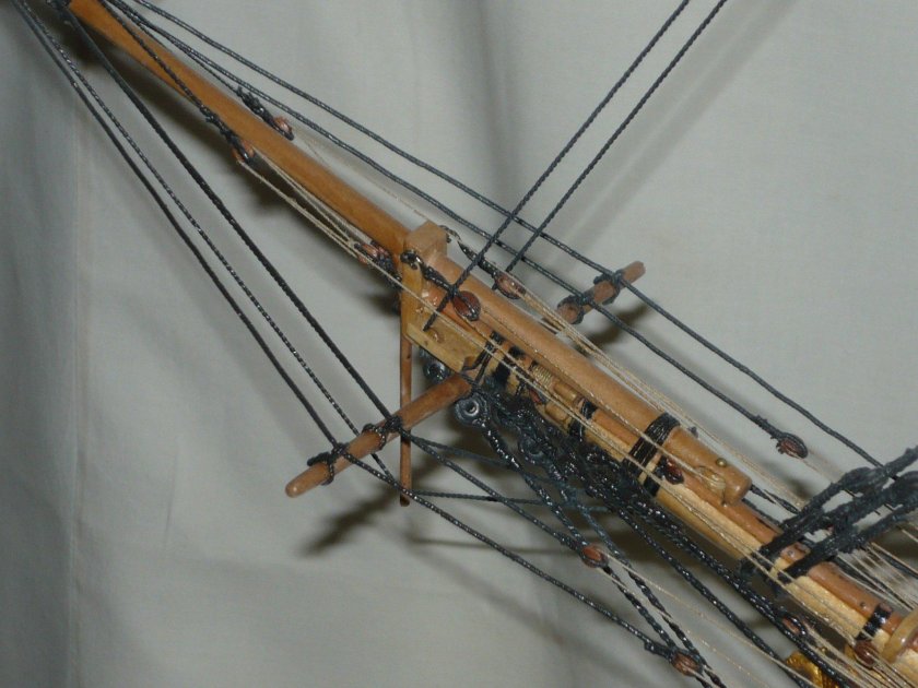 Рангоут брига Меркурий