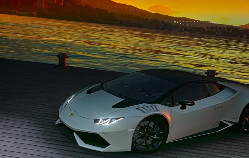 Поздравительная открытка с машиной