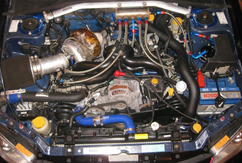 Подкапотка Субару Импреза WRX STI