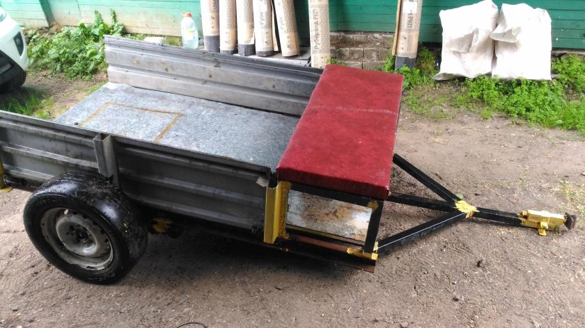 Прицеп на базе ВАЗ 2105 для мотоблока