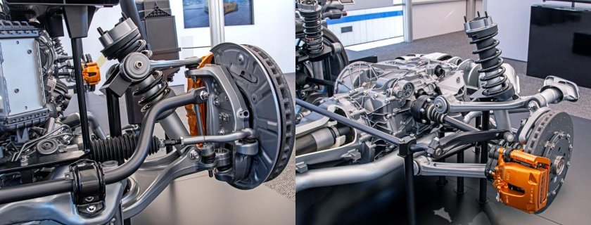 Передняя двухрычажная подвеска Мерседес Бенц