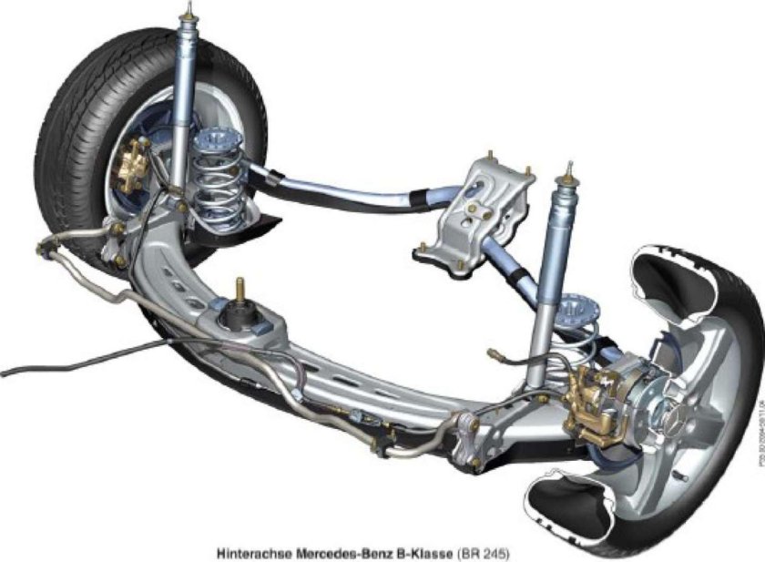 Задняя подвеска Мерседес w168