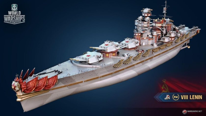 Линкор Ленин World of Warships
