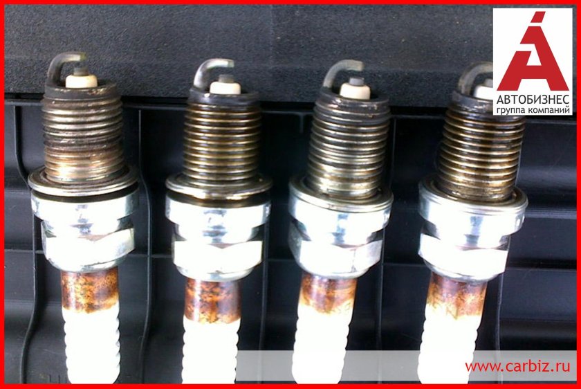 Нагар на свечах зажигания