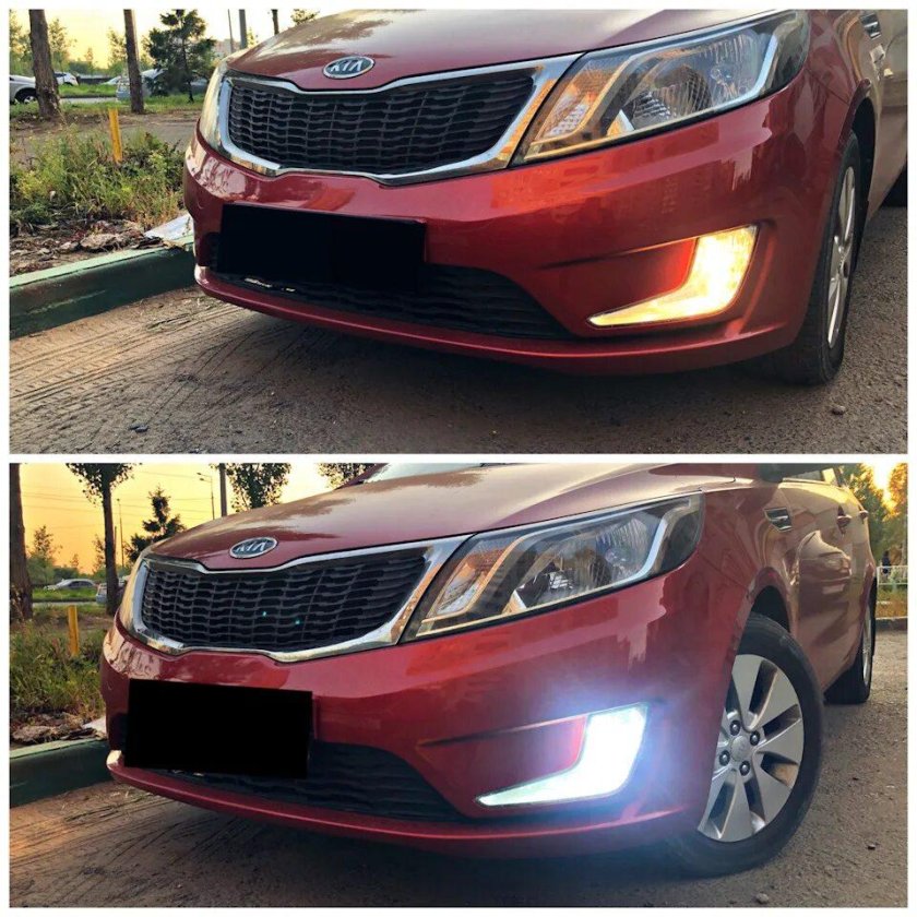 Светодиодные ПТФ Киа Рио 3