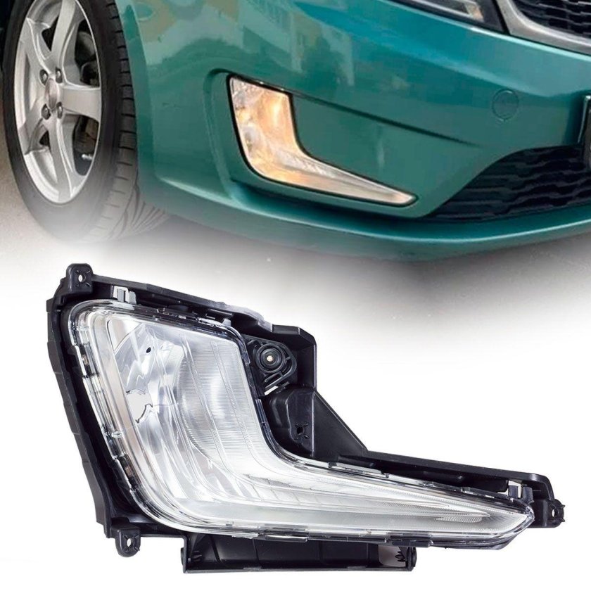 Линзы в ПТФ Киа Рио 3 дорестайл