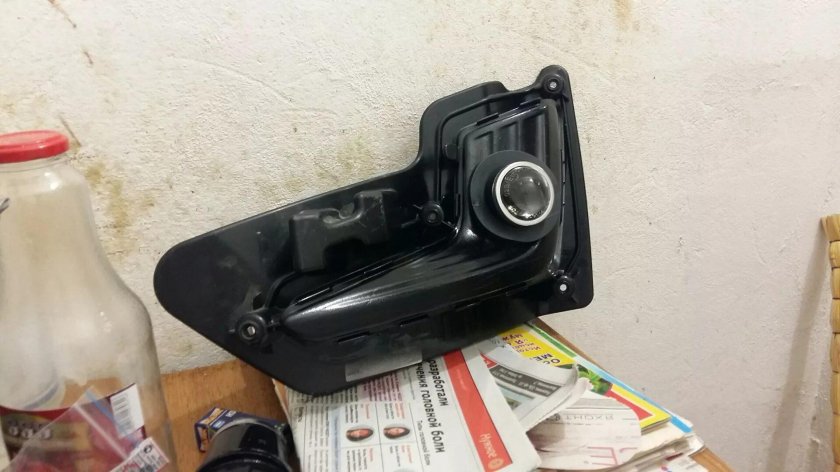 Кронштейн противотуманки кия Рио 4