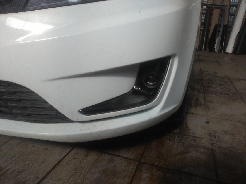 Линзованные туманки Киа Рио 3