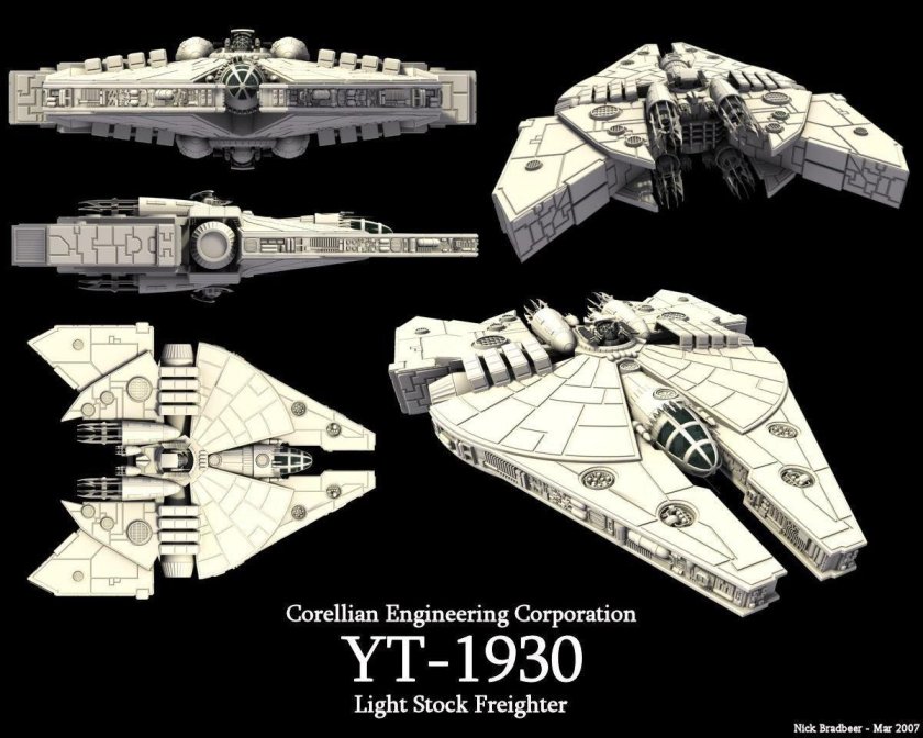 Star Wars корабль yt-1930