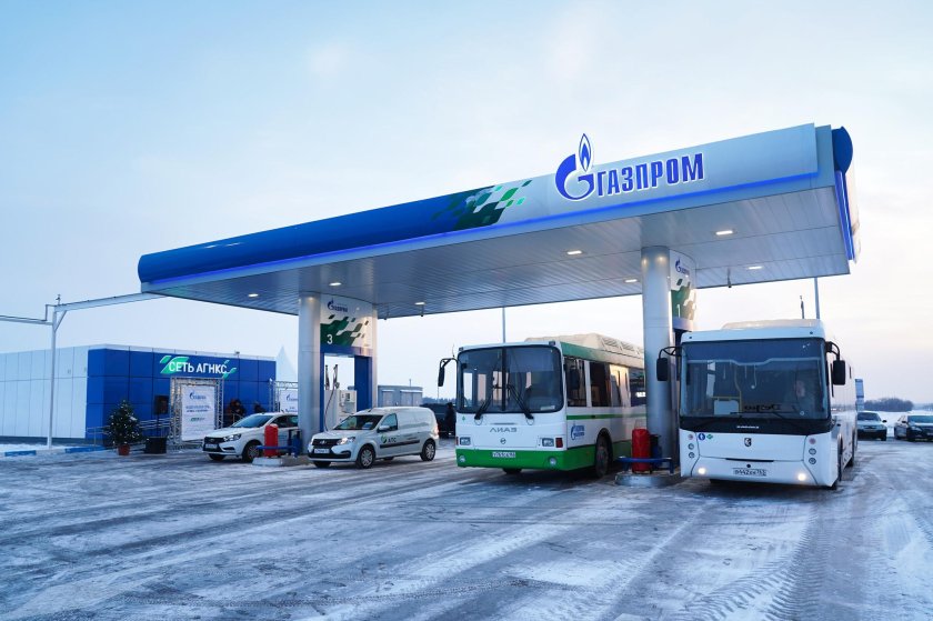 АГНКС Газпром газомоторное топливо