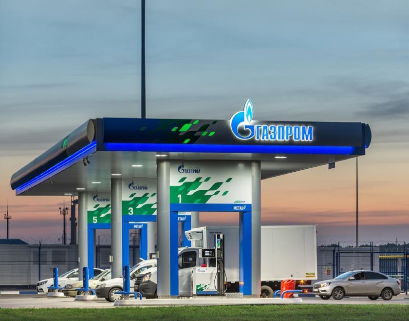 АЗС Газпром газомоторное топливо