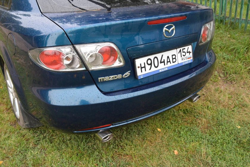 Мазда 6 gg универсал насадки на глушителя