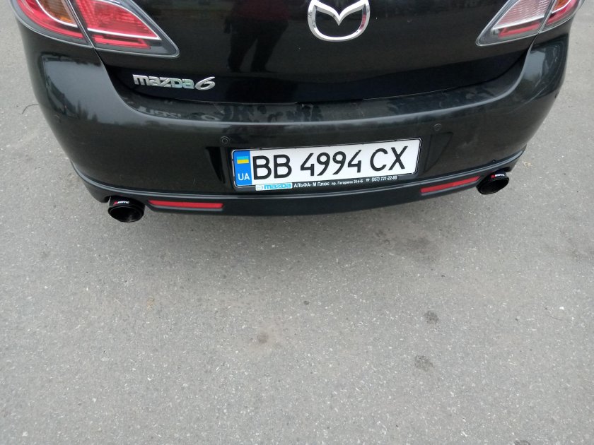Насадки на глушитель Мазда 6 GH