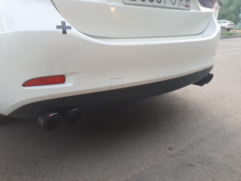 Насадка на глушитель Мазда 6 GH Акрапович