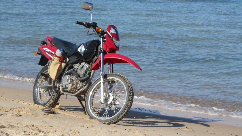 Мотоцикл море