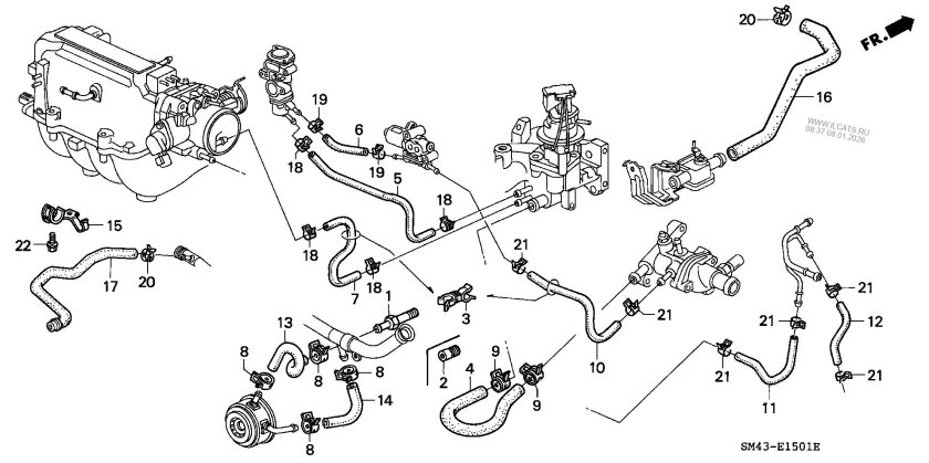 Хонда Аккорд 7 система охлаждения двигателя