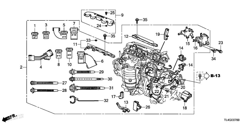 R20a3 2.0 es 2009 Accord замена глушитель